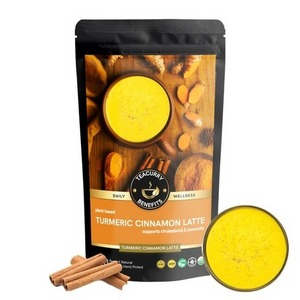 Cinnamon Green Tea from India - Turmeric Cinnamon Latte - Helps with Inflammation, Digestion, Immunity (Golden Milk)