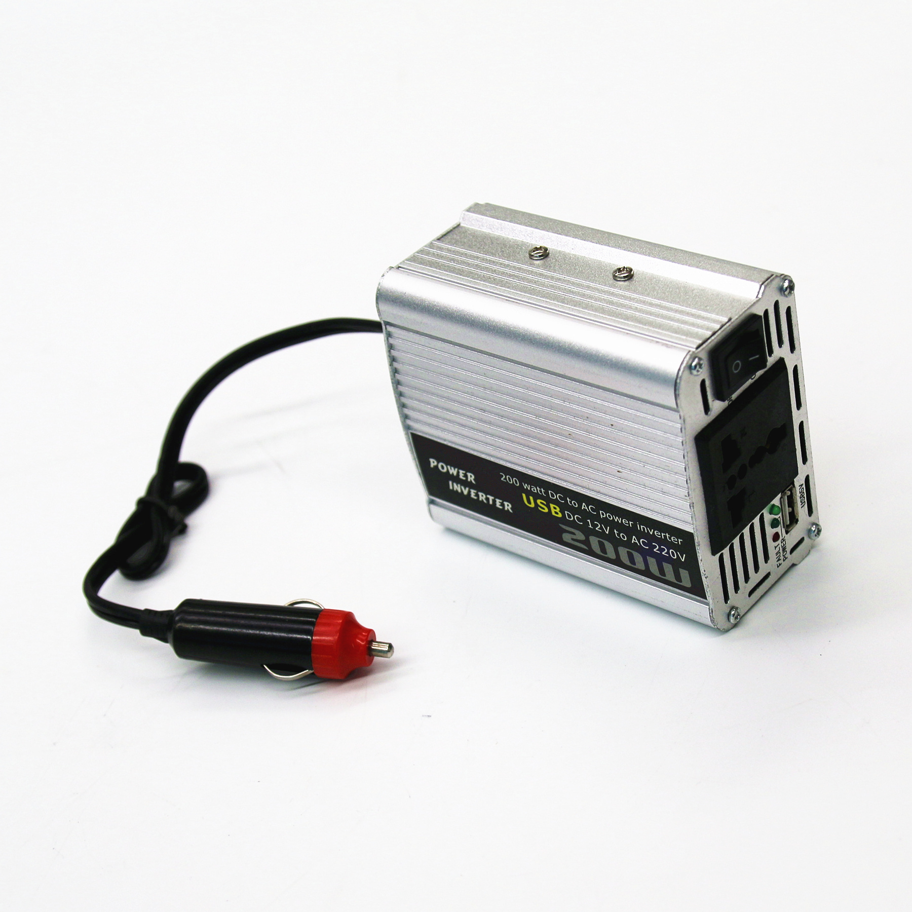 Factory Price 200 Watt 12V 24V 110V 230V Modified Sine Wave Car Inverters with Car Cigarette Lighter Cable