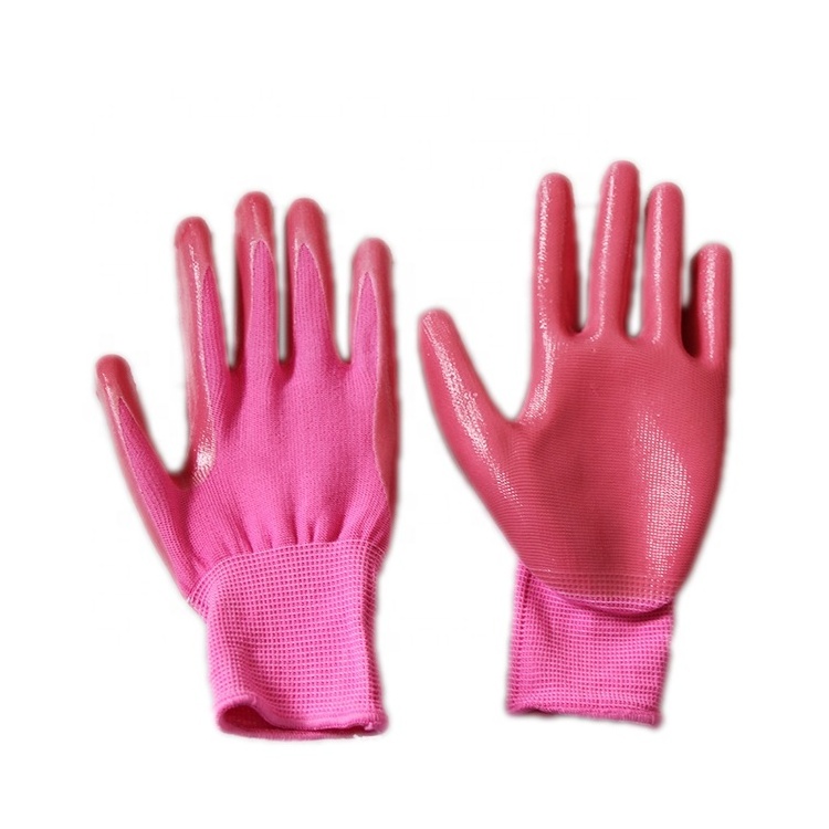 Wholesale Children Nitrile Garden Kids Work Gloves