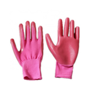 Wholesale Children Nitrile Garden Kids Work Gloves