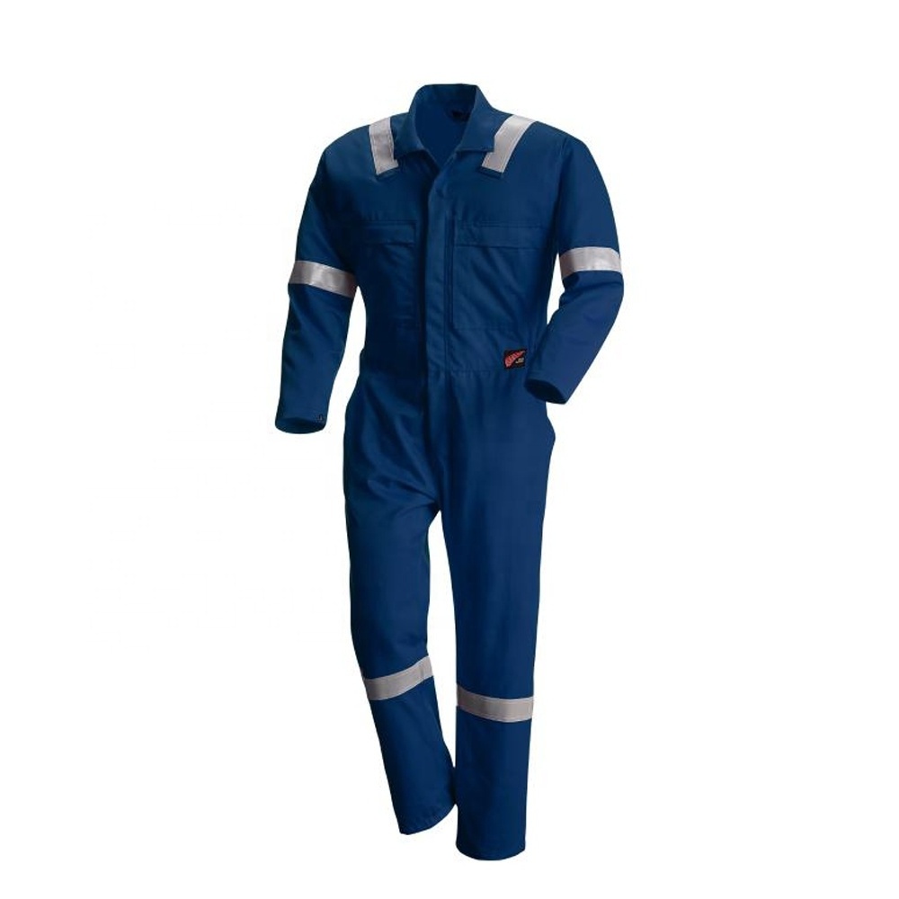 Wholesale Workwear Clothing Industrial Safety Overall Orange 100% Cotton Protective Coverall Boiler Suit Uniform