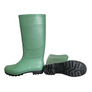 Unisex Heavy Duty PVC Steel Toe Rubber Boot Safety Toe Knee Boot