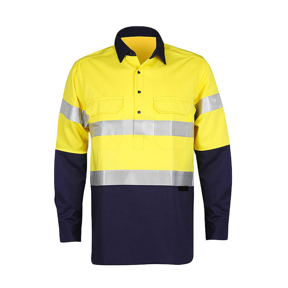 Wholesale Enhanced Work Shirt Hi Vis Safety Reflective Jacket