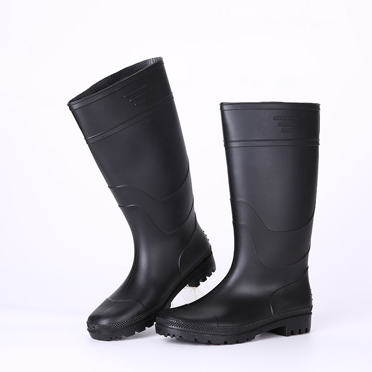 Unisex Heavy Duty PVC Steel Toe Rubber Boot Safety Toe Knee Boot