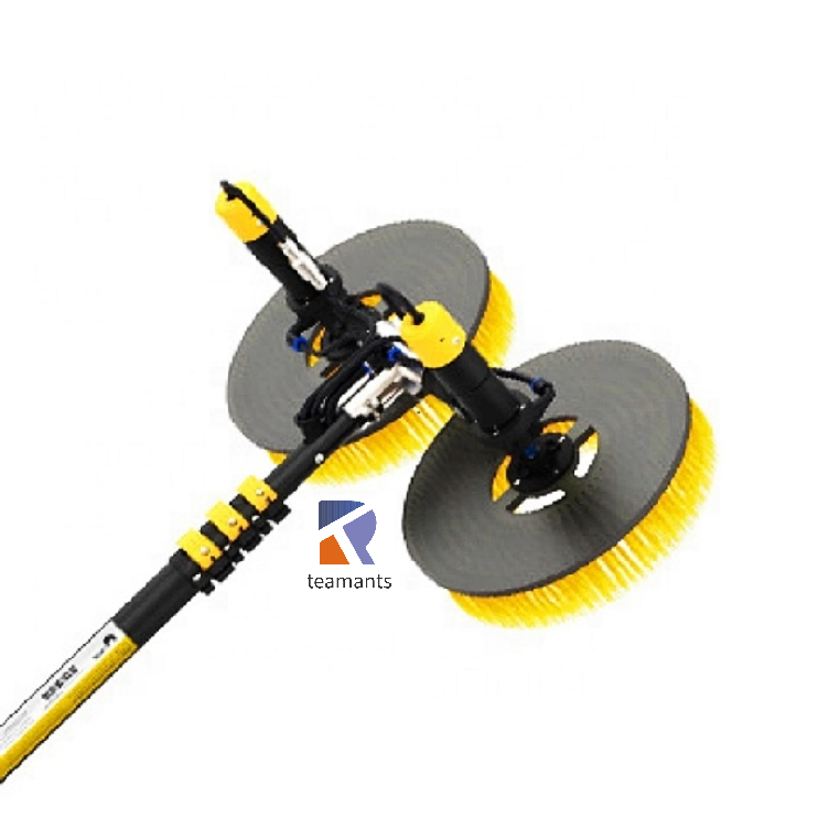 Roof 3.5/5.5/7.5M Telescopic solar panels cleaning power tools rotating brush machine