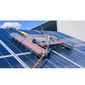 PV Solar Module Panel Cleaning Drone Automatic Equipment Machine Solar Panel Cleaning Brush Robot