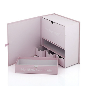 Packaging Pink Baby Drawer Keepsake Box