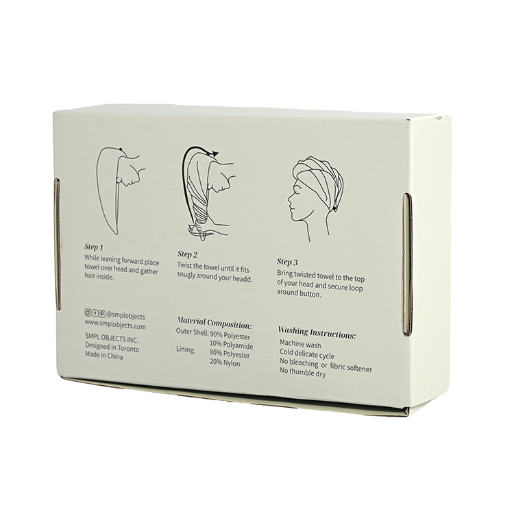 Custom Corrugated Paper Box For Hair Growth Brushing Mailer Shipping Hair Accessories Product Packaging Gift Box