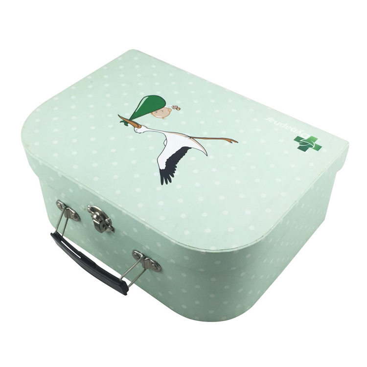 Kids paper made small suitcase gift box