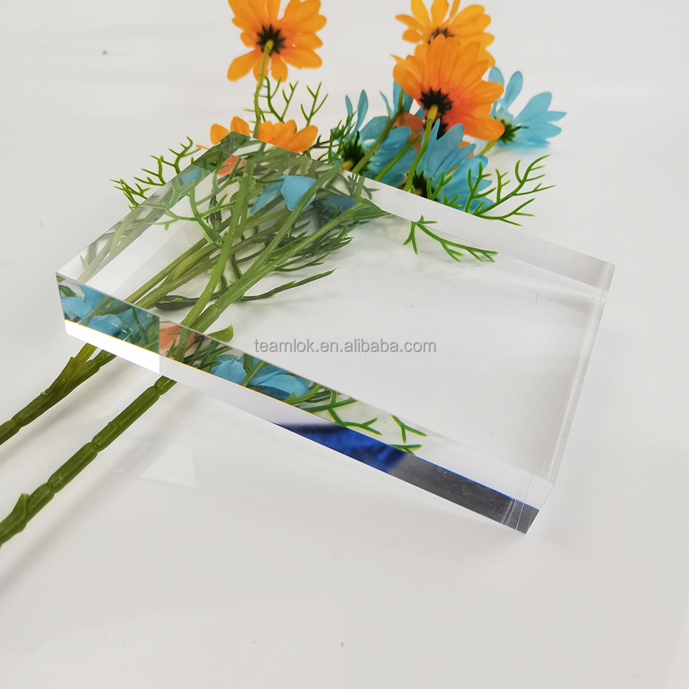 Thick Acrylic Block Photo Frame Acrylic Frameless Picture Frame 5x7 6x6 6x8 8x8 8x10 Customized 3x5 4x4 4x6 5x5 Plastic 4 Color