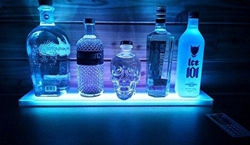 Multifunction LED Liquor Home Bar Lighting Shelf and Bottle Floating matte Color Display