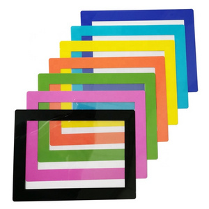 Self adhesive plastic wall photo frame|Magic windows picture frame 4x6 5x7 6x8,Multi colors photo frame