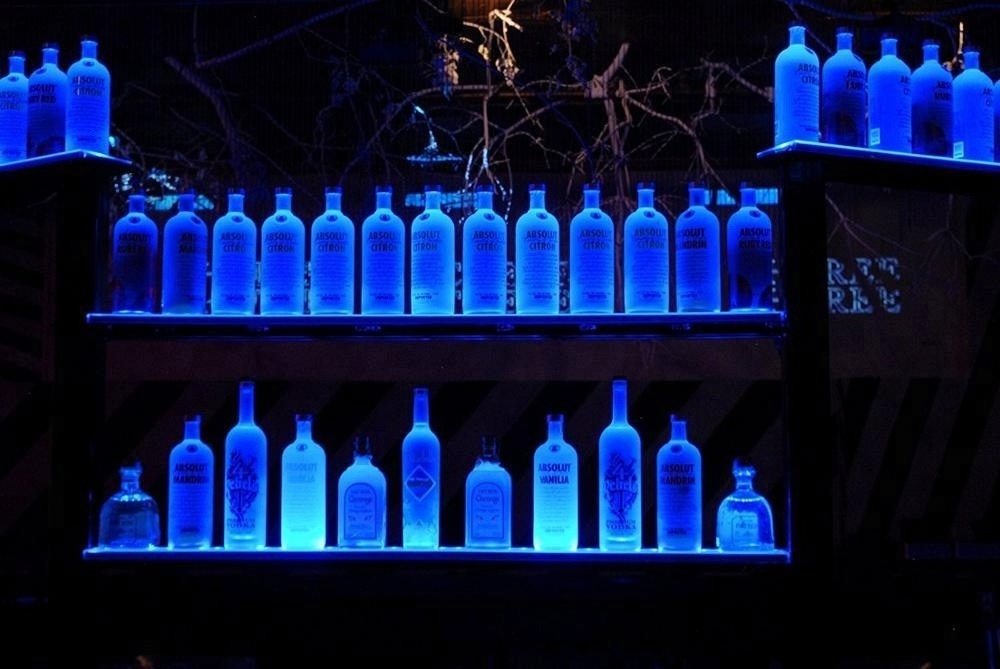 Multifunction LED Liquor Home Bar Lighting Shelf and Bottle Floating matte Color Display