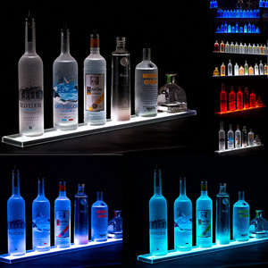 Multifunction LED Liquor Home Bar Lighting Shelf and Bottle Floating matte Color Display