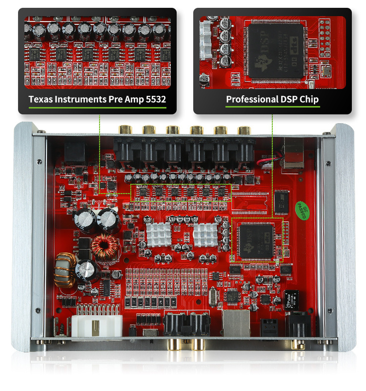 Factory Direct High Sound Quality 8 Input 12 Output Car Audio Processor With 31-band EQ TP-DSP0812