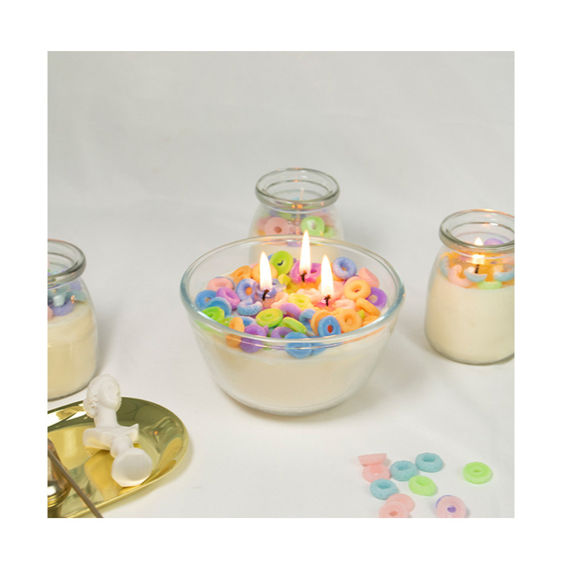 Custom ColorsNatural Cereal Bowl Scented making candle wax Fragrance Oil Logo Candles