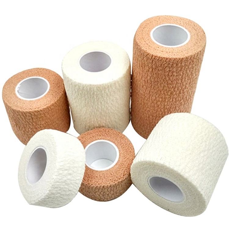 Medical 100% cotton high elastic thigh net tubular Self Adhesive bandage