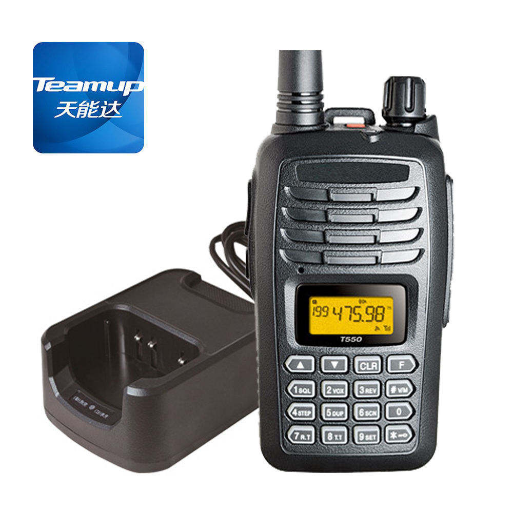 vhf uhf wireless radio tour guide system Teamup T550 walkie talkie cheap hf transceiver handheld