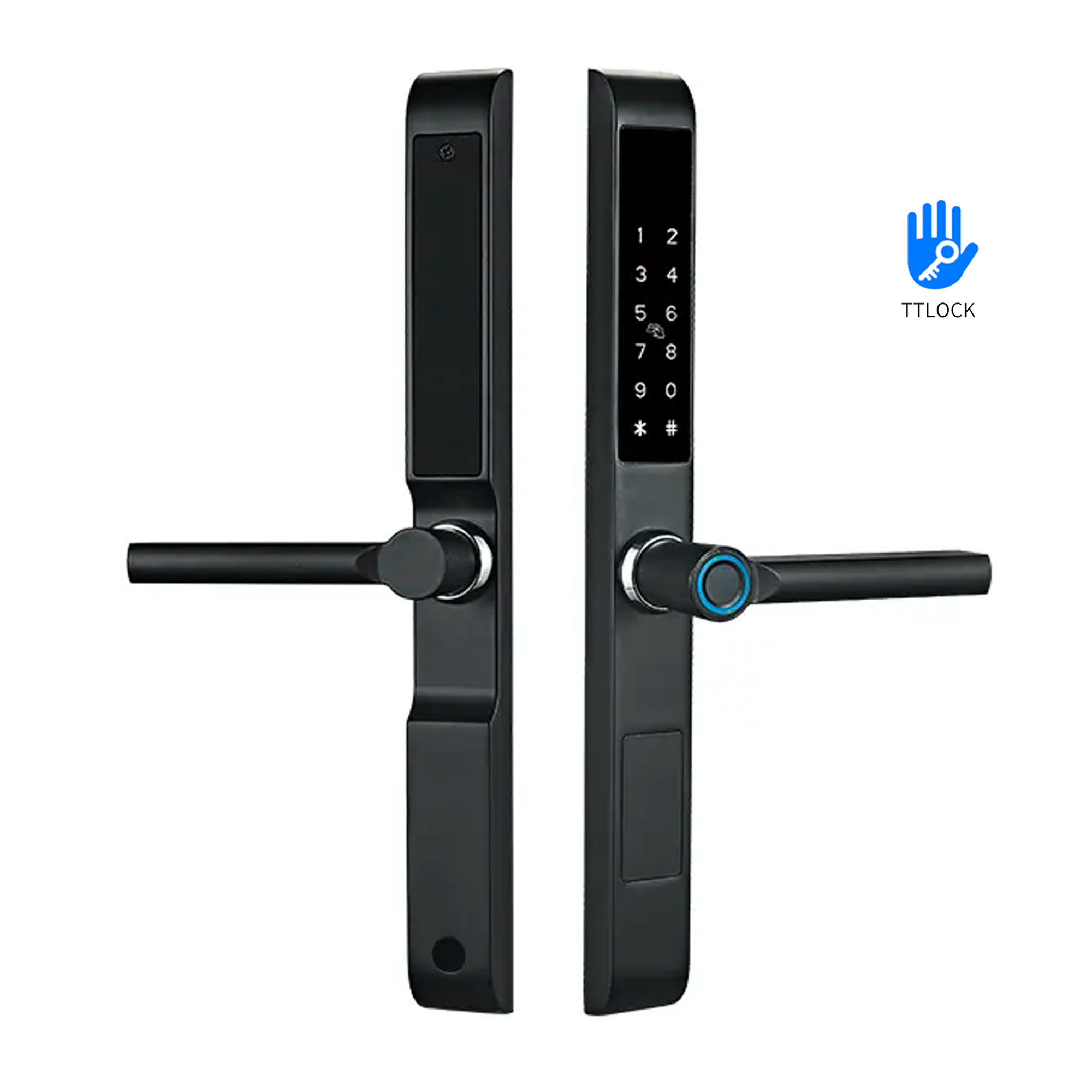 Waterproof Sliding Aluminum Door Lock TTlock APP Smartlock Fingerprint Door Lock Finger Print Lock For Outdoor