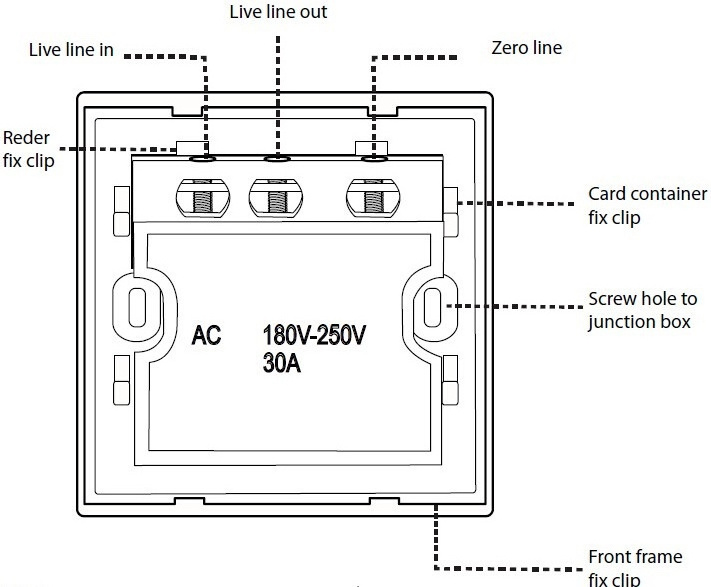 Hotel Inserting Card Energy Saving Switch Hotel Power Card Switch