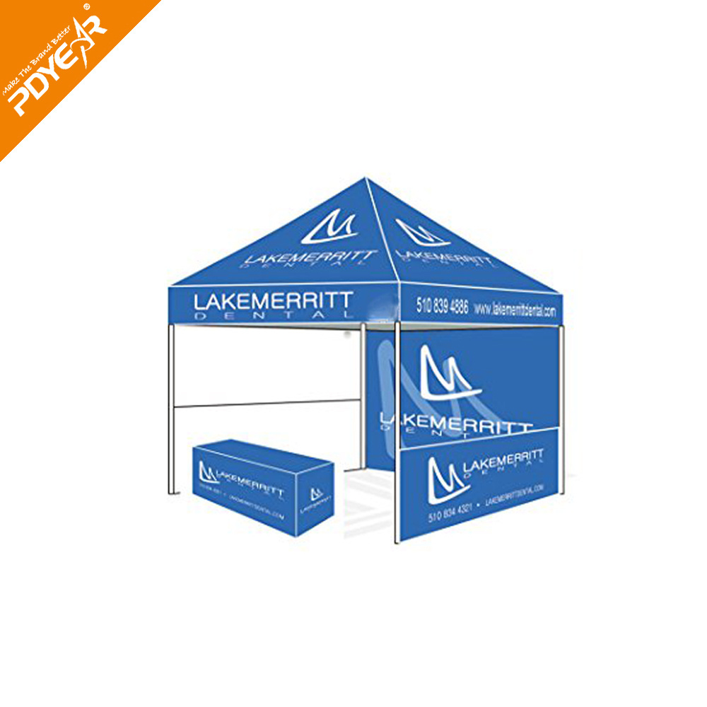 Most popular customized full color logo dye sublimation printing waterproof outdoor trade show tent gazebo