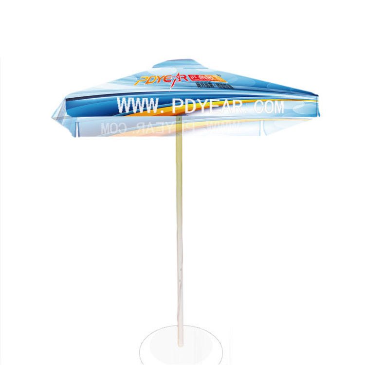 Free Design Outdoor Advertising Custom Logo coffee Printed Sun Shelter Golf Garden Beach Folding marketing Umbrella