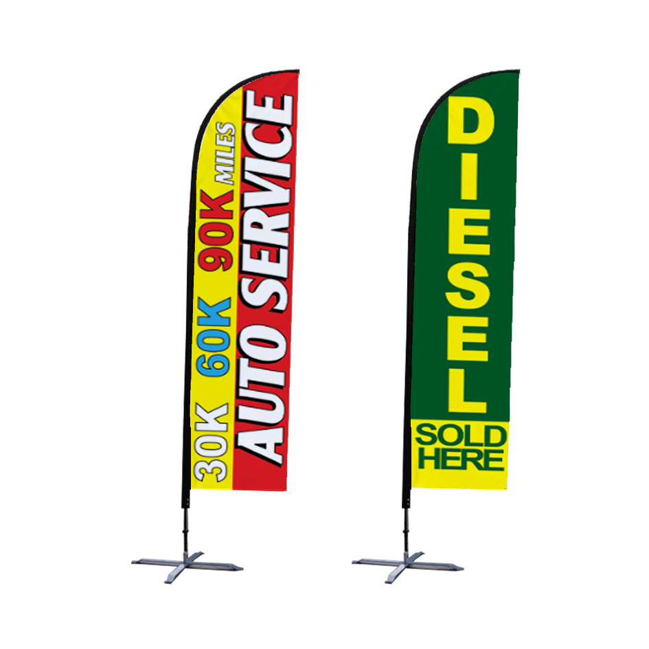 Advertising Outdoor Banner Cheap Marketing Feather Flag Outdoor Advertising  Flags