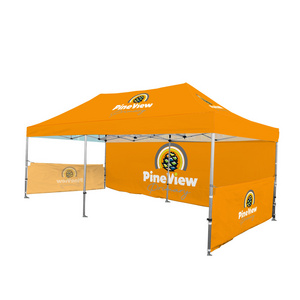 40mm hexagonal aluminum frame folding gazebo canopy tents for outdoor sport market trade show advertising events