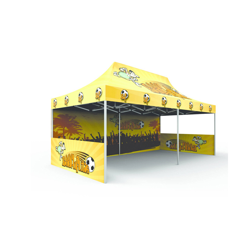 Custom deluxe instant pop up strong 10 by 10 straight leg bbq canopy tent for outdoor event in winter