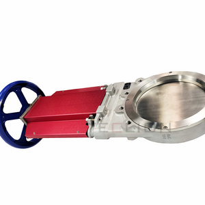 Slide Gate Valve Solid Material Transport DN400 Stainless Steel Knife Gate Valve Manufactures