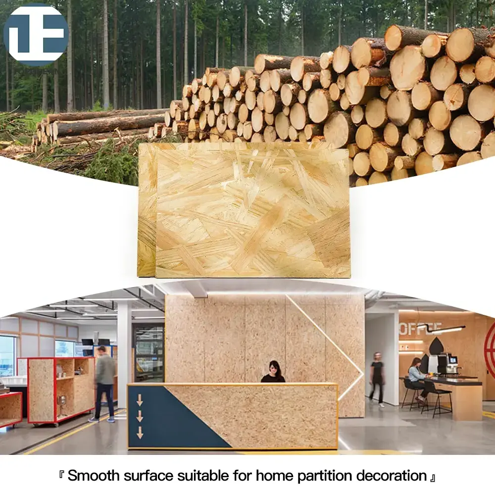 Custom Cutting 910*1820 OSB Placa Moisture Resistant osb 3 22mm 25mm wood oriented strand board