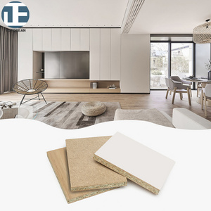 Topocean Easy To Clean 1220*2745 12mm thick melamine paper faced laminated chipboard particle board sheet for furniture