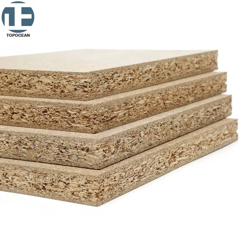 TOPOCEAN 1220*2440 Customizable Moisture Resistant prelaminated chipboard Laminated Particle Board