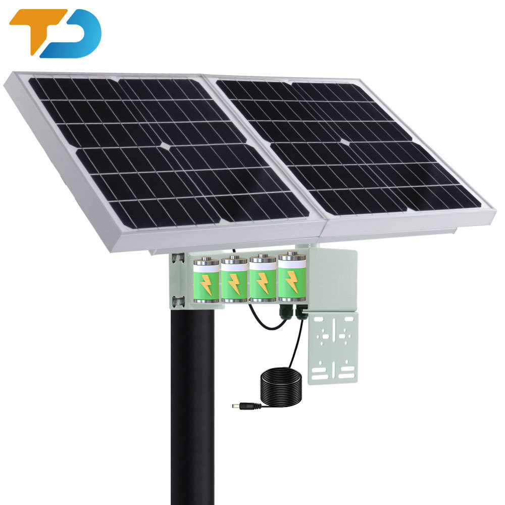 TecDeft Hot 40W Solar panel 40Ah Battery Solar Power Kit 12V solar energy system for CCTV