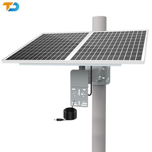 Tecdeft 12v Solar System Oem Solar System Power Supply 60w 192wh Outdoor solar panel kit Cctv 4G camera