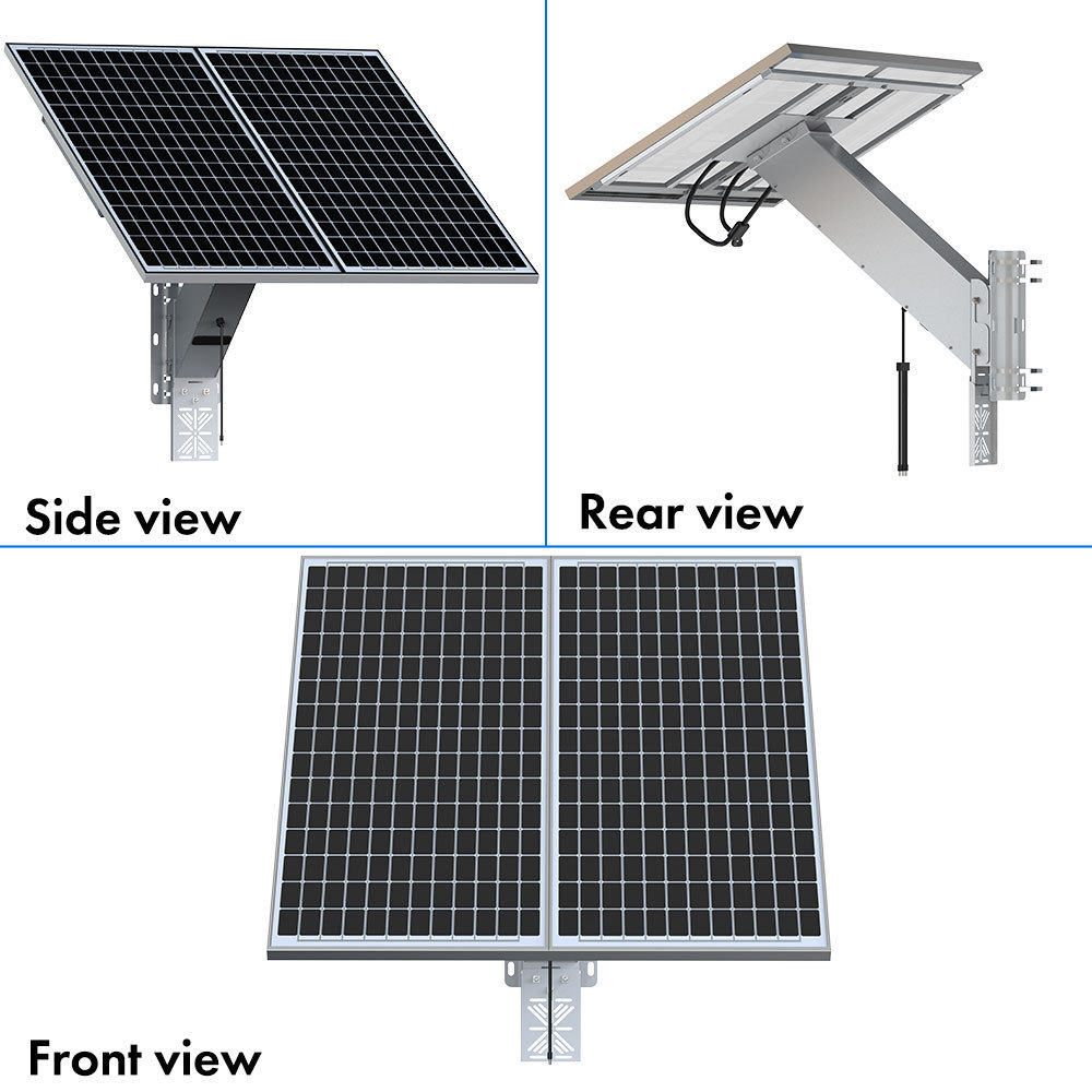 TecDeft Solar energy system 12V power generate 200w solar panel kit 100Ah batteries pack solar charger with integrated battery