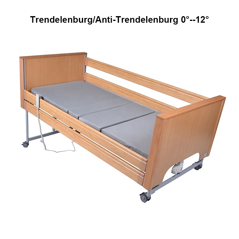 Tecforcare OEM ODM wooden home care bed nursing home care bed for the elderly wood adjustable bed