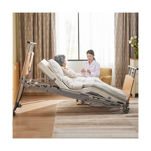 Tecforcare Ultra low 67mm--640mm nursing home bed for elderly electric home care Wood hospital bed for rent Steel Home care bed