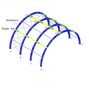 Festival Music concert show stage light event truss structure Aluminum concert stage roof truss Dome Tunnel Arched Roof truss