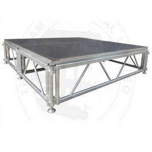 Outdoor and indoor event  aluminum stage podium with lighting truss