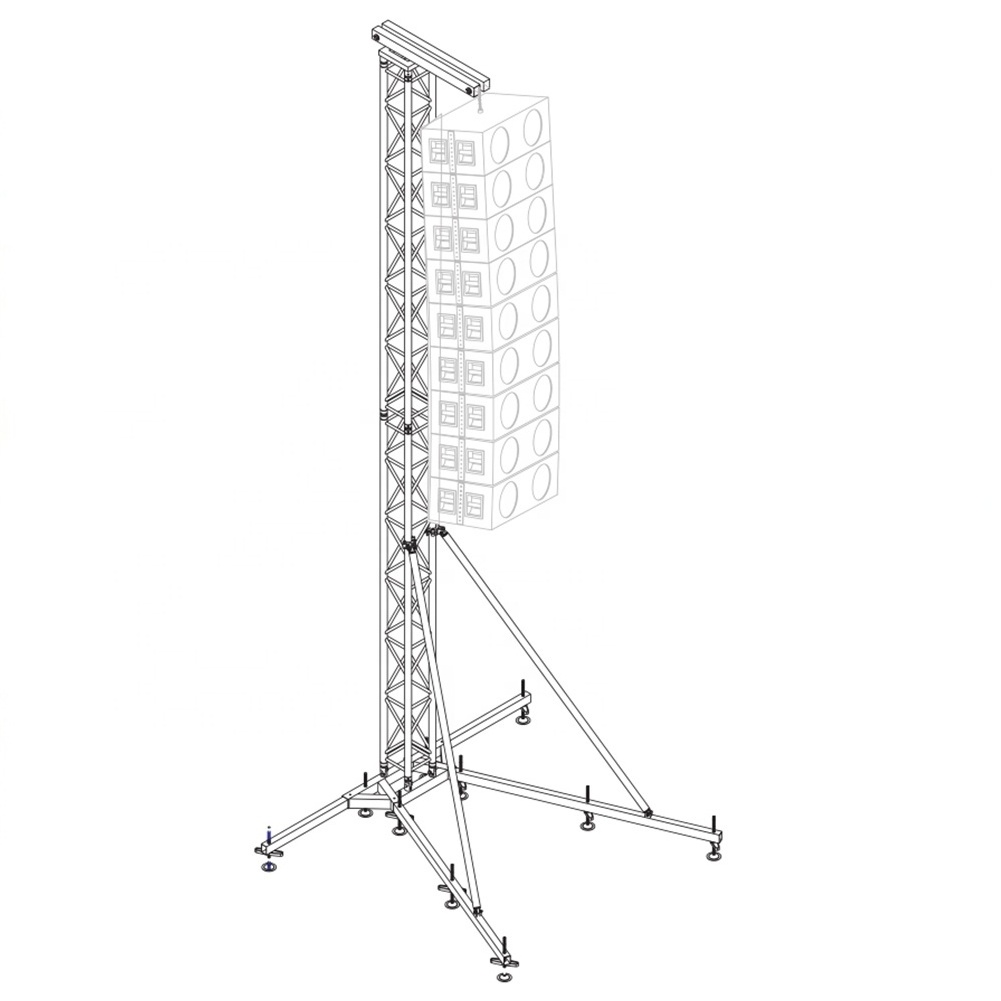 Popular 8m 800kg easy set up speaker truss stand for line array