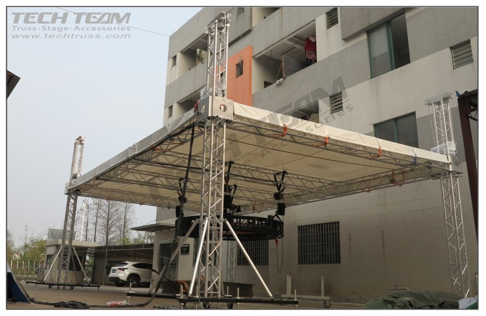 400*400mm aluminum truss beam /light weight steel roof truss