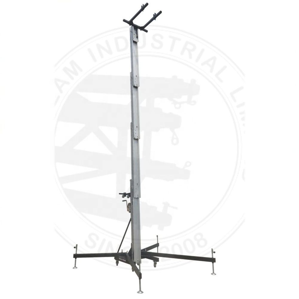 Factory adjustable 5.4m-8m line array speakers crank  lift for event sound