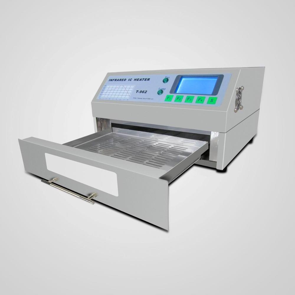 small SMT reflow oven T-962 desktop puhui reflow oven T962