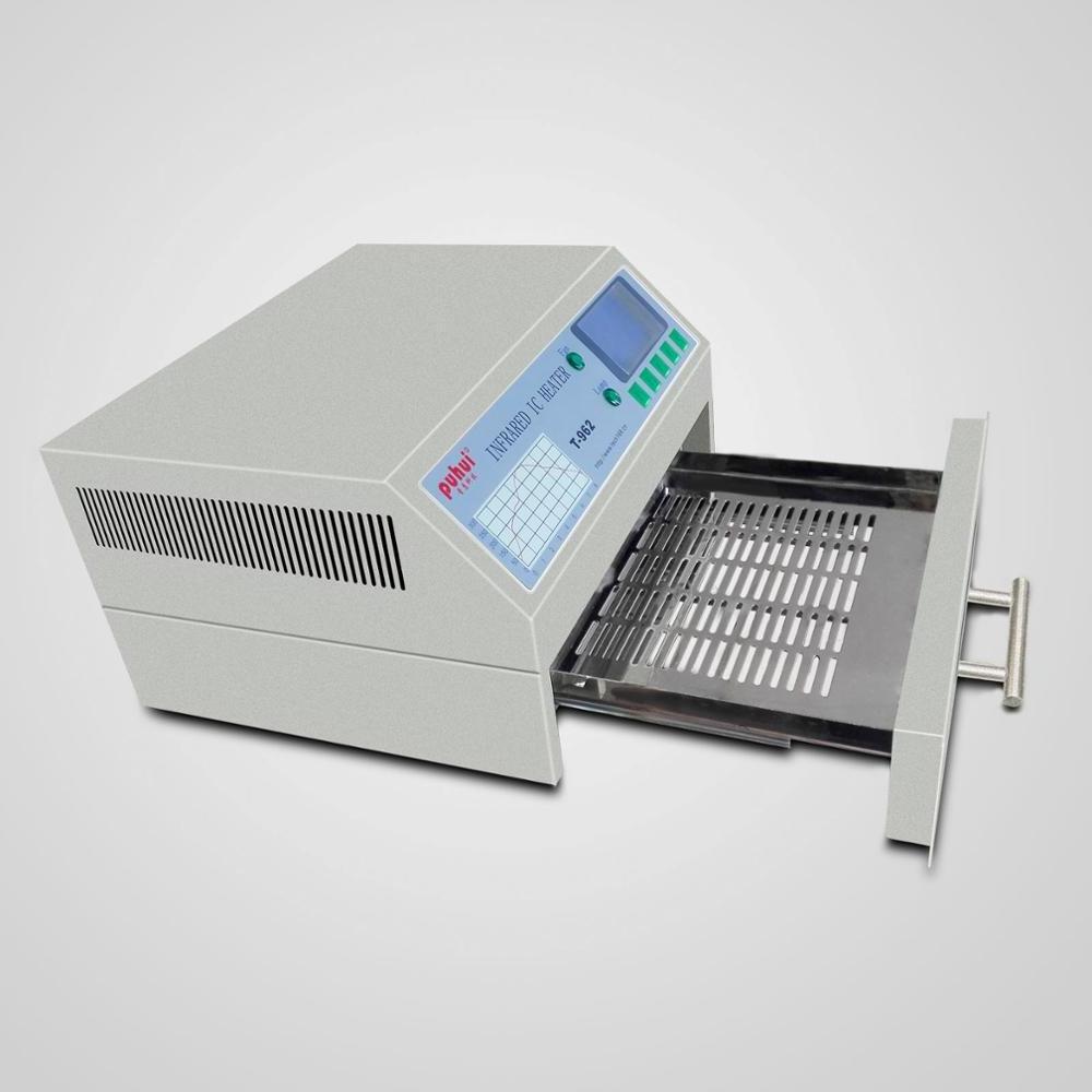 small SMT reflow oven T-962 desktop puhui reflow oven T962