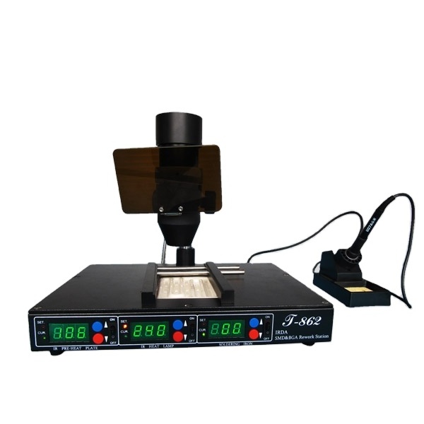 T-862 Puhui automatic bga irda welder, bga rework station repair bga chips machine, soldering station