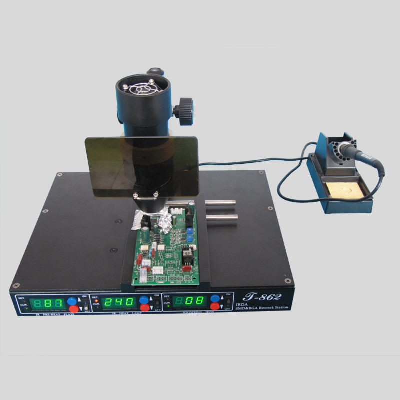 T-862 Puhui automatic bga irda welder, bga rework station repair bga chips machine, soldering station