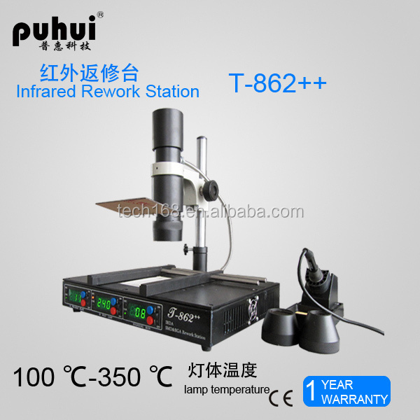 Puhui T862++ SMD infrared BGA rework station for mobile phone desoldering stations repair equipment