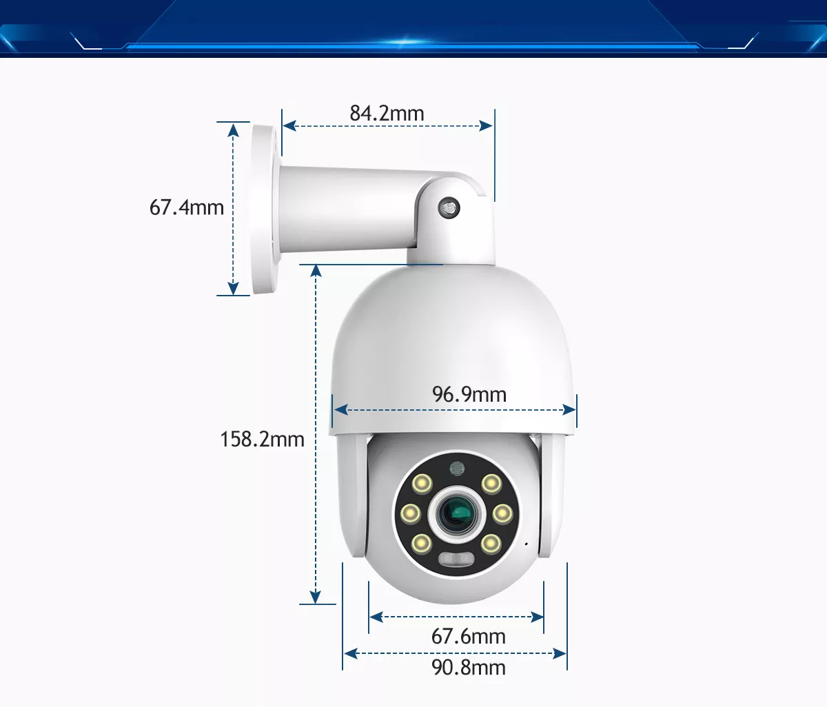 Pan Tilt High Quality Cctv Cameras Alarm App Push Security Camera System Face Recognition Ip Camera 48V Nvr H.265