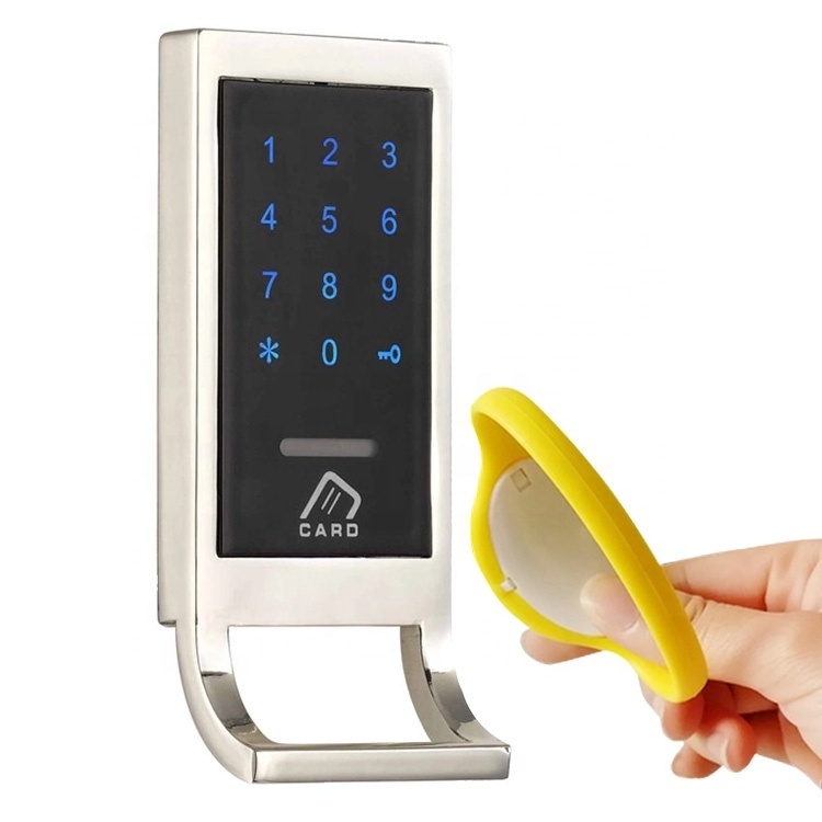 Smart Keypad RFID Electronic Sauna Cabinet Lock Digital Combination Locker Lock With Free Wristband and External Power Supply